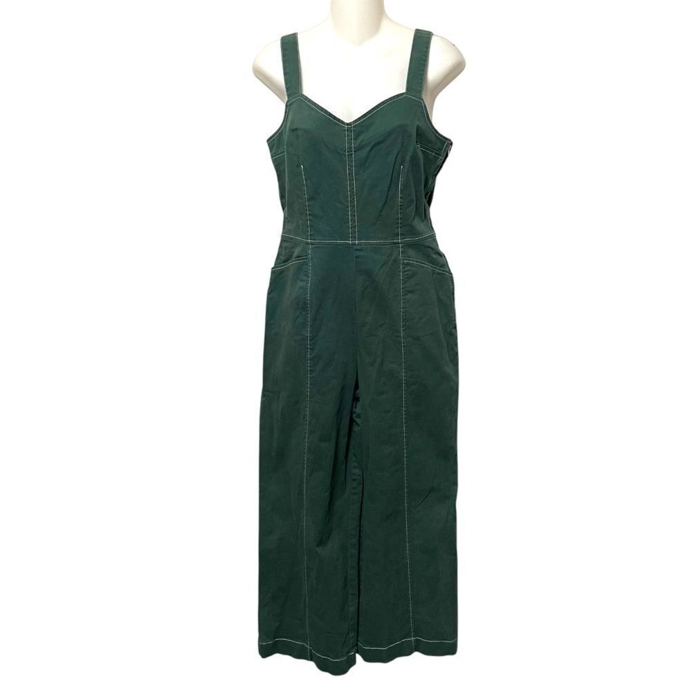 MODCLOTH A Solid Plan Cropped Wide Leg Retro Jumpsuit S - Picture 2 of 9